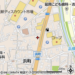 ローソン延岡浜町店周辺の地図