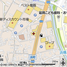 日産サティオ宮崎延岡南店周辺の地図