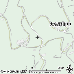 熊本県上天草市大矢野町中周辺の地図