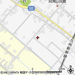 熊本県八代市鏡町貝洲269周辺の地図