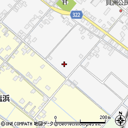 熊本県八代市鏡町貝洲718周辺の地図