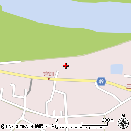 宮崎県延岡市下三輪町周辺の地図
