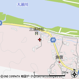 三須公民館周辺の地図