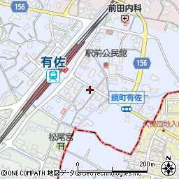 熊本県八代市鏡町下有佐157-22周辺の地図