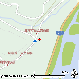 延岡市北方総合支所周辺の地図