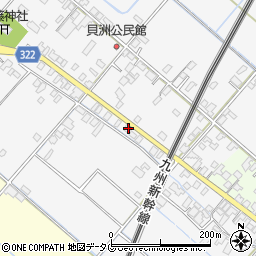 熊本県八代市鏡町貝洲280周辺の地図