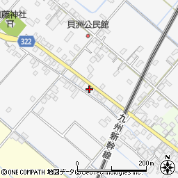 熊本県八代市鏡町貝洲279周辺の地図