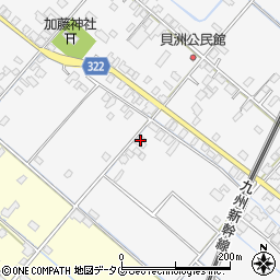 熊本県八代市鏡町貝洲271周辺の地図