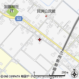 熊本県八代市鏡町貝洲265周辺の地図