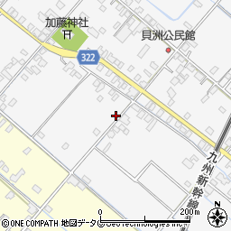 熊本県八代市鏡町貝洲709周辺の地図