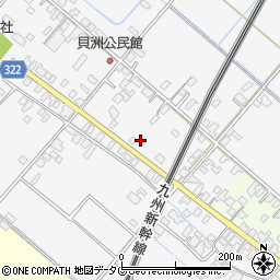 熊本県八代市鏡町貝洲294周辺の地図