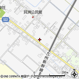 熊本県八代市鏡町貝洲295周辺の地図