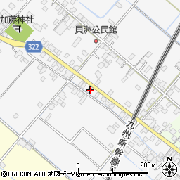 熊本県八代市鏡町貝洲278周辺の地図