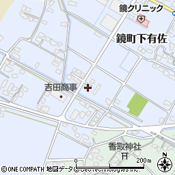 熊本県八代市鏡町下有佐575周辺の地図