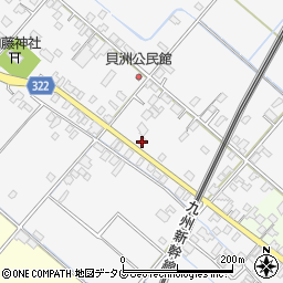 熊本県八代市鏡町貝洲300周辺の地図