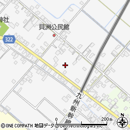 熊本県八代市鏡町貝洲297周辺の地図