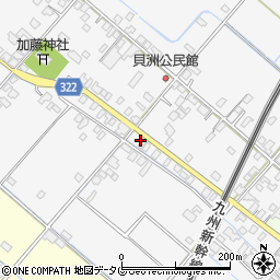 熊本県八代市鏡町貝洲275周辺の地図