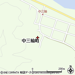 宮崎県延岡市中三輪町周辺の地図