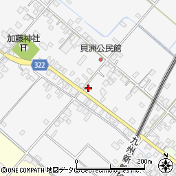 熊本県八代市鏡町貝洲306周辺の地図
