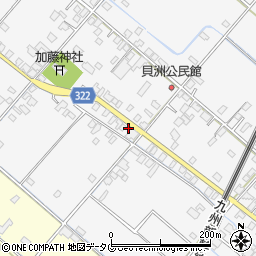 熊本県八代市鏡町貝洲707周辺の地図