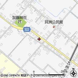 熊本県八代市鏡町貝洲706周辺の地図