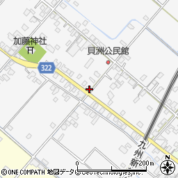 熊本県八代市鏡町貝洲677周辺の地図