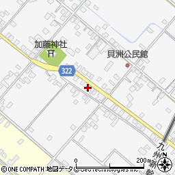 熊本県八代市鏡町貝洲705周辺の地図