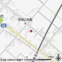 熊本県八代市鏡町貝洲319周辺の地図