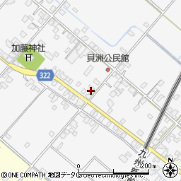 熊本県八代市鏡町貝洲676周辺の地図