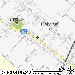 熊本県八代市鏡町貝洲682周辺の地図