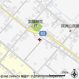 熊本県八代市鏡町貝洲733周辺の地図