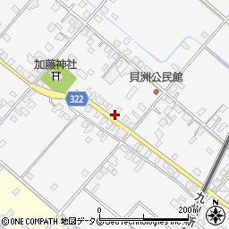 熊本県八代市鏡町貝洲683周辺の地図