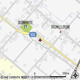 熊本県八代市鏡町貝洲704周辺の地図