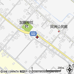 熊本県八代市鏡町貝洲702周辺の地図