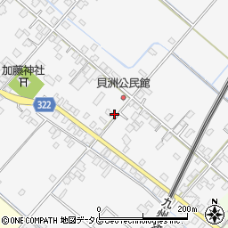 熊本県八代市鏡町貝洲675周辺の地図
