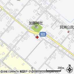 熊本県八代市鏡町貝洲734周辺の地図