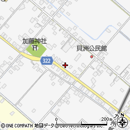 熊本県八代市鏡町貝洲685周辺の地図