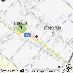 熊本県八代市鏡町貝洲686周辺の地図