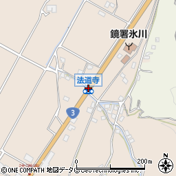 法道寺周辺の地図