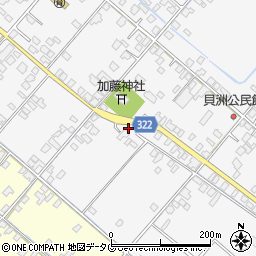 熊本県八代市鏡町貝洲701周辺の地図