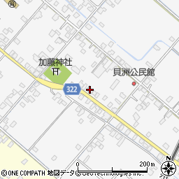 熊本県八代市鏡町貝洲687周辺の地図