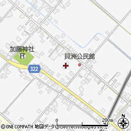 熊本県八代市鏡町貝洲670周辺の地図