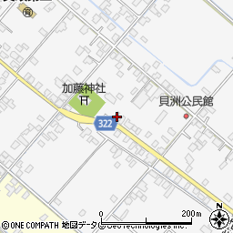 熊本県八代市鏡町貝洲691周辺の地図