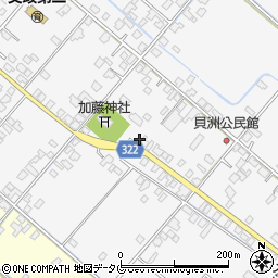 熊本県八代市鏡町貝洲693周辺の地図