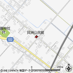 熊本県八代市鏡町貝洲674周辺の地図