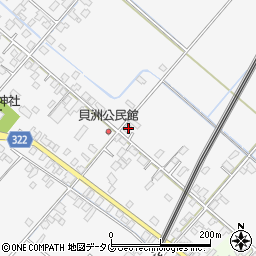 熊本県八代市鏡町貝洲377周辺の地図