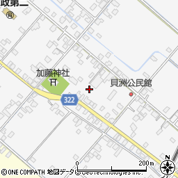 熊本県八代市鏡町貝洲689周辺の地図