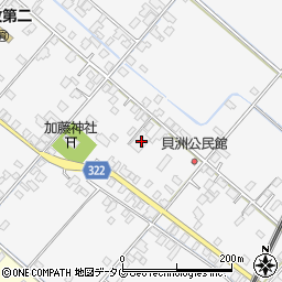 熊本県八代市鏡町貝洲664周辺の地図