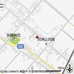 熊本県八代市鏡町貝洲666周辺の地図