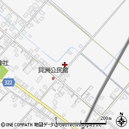 熊本県八代市鏡町貝洲580周辺の地図